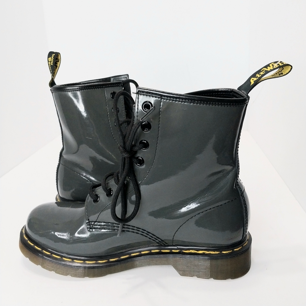 Dr Martens Patent Leather 11821 Combat‎ Boots, Size 7|EUR|38 - Picture 7 of 14